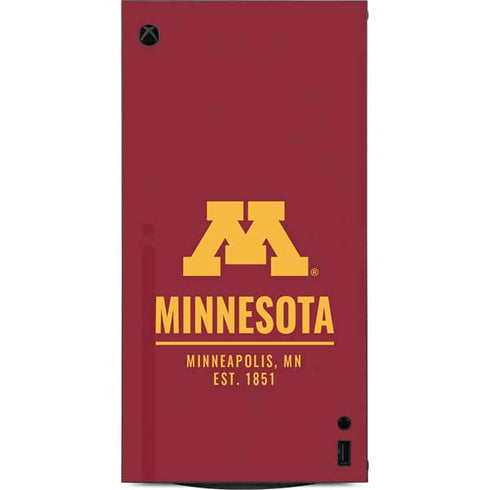 University of Minnesota Minneapolis MN Est 1851 XBox Series X Digital Edition Console Skin